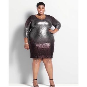 NWT Lane Bryant Shimmery Sheath Dress